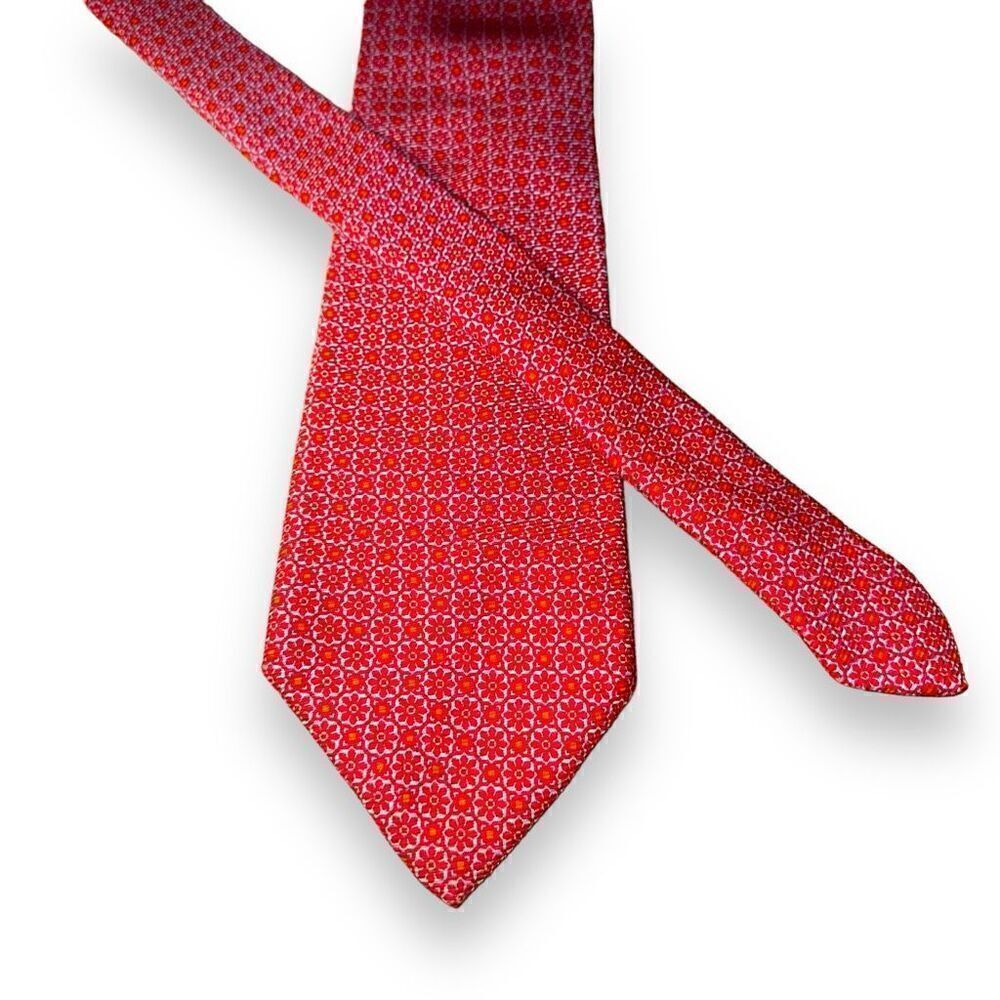 Current Robert Talbott Estate Red Flower Silk Tie
